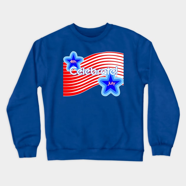 Stars and Stripes Crewneck Sweatshirt by loeye